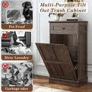 13 Gallons Tilt-Out Trash Can Cabinet