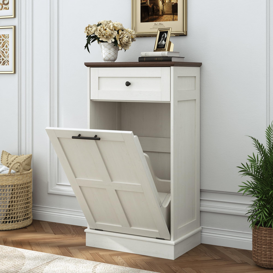 13 Gallons Tilt-Out Trash Can Cabinet