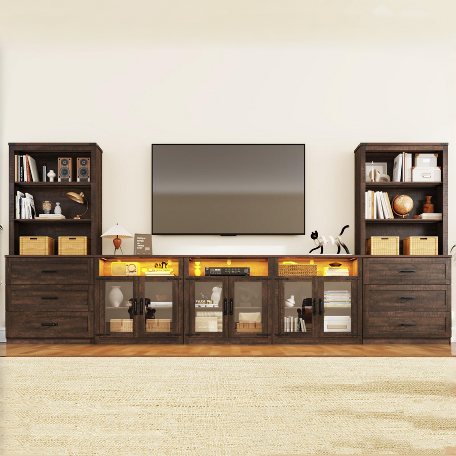4-Piece TV Stand for TVs up to 100"