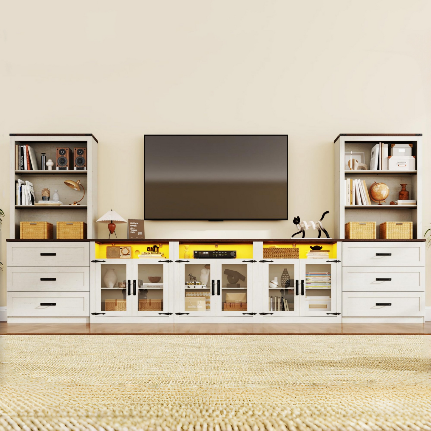 4-Piece TV Stand for TVs up to 100"