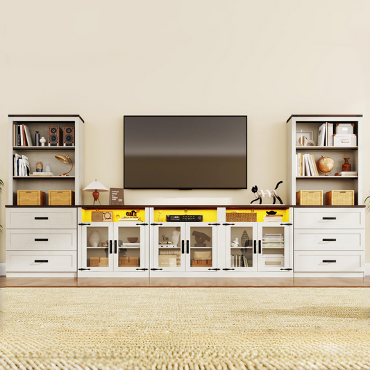 4-Piece TV Stand for TVs up to 100"