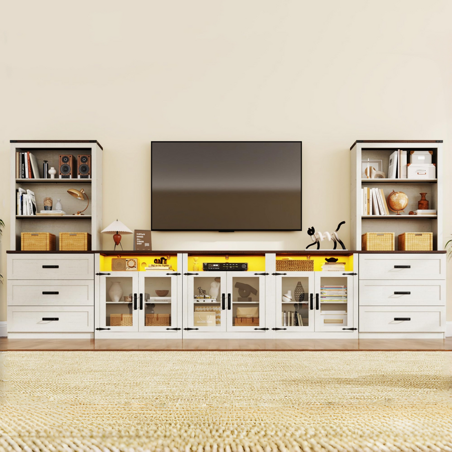4-Piece TV Stand for TVs up to 100"