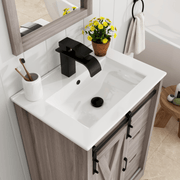 24 Inch Single Bathroom Vanity Cabinet with Sink