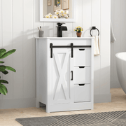 24 Inch Single Bathroom Vanity Cabinet with Sink