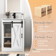 24 Inch Single Bathroom Vanity Cabinet with Sink