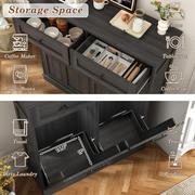 26 Gallons Dual Tilt-Out Trash Can Cabinet