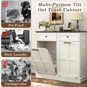 26 Gallons Dual Tilt-Out Trash Can Cabinet