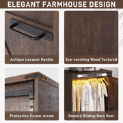2 Doors Armoire Wardrobe Closet