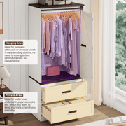 2 Doors Armoire Wardrobe Closet