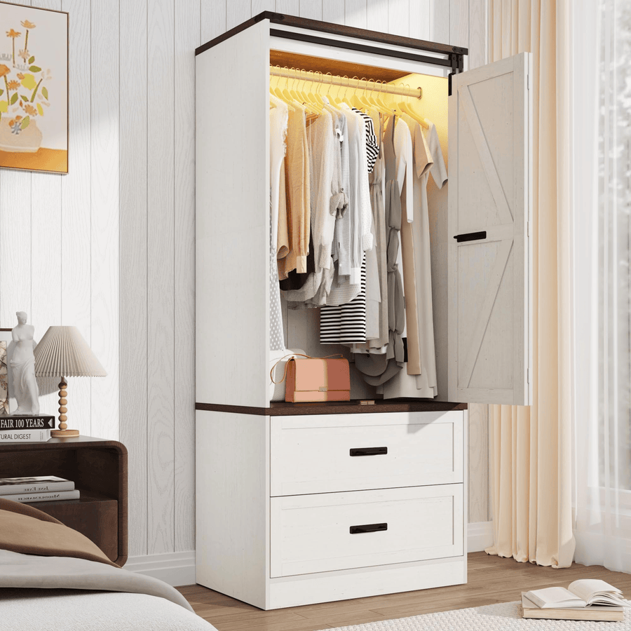 2 Doors Armoire Wardrobe Closet