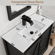 36 Inch Single Bathroom Vanity Cabinet with Sink