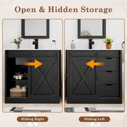 36 Inch Single Bathroom Vanity Cabinet with Sink