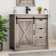 36 Inch Single Bathroom Vanity Cabinet with Sink