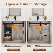 36 Inch Single Bathroom Vanity Cabinet with Sink