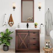 36 Inch Single Bathroom Vanity Cabinet with Sink