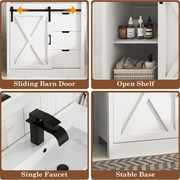36 Inch Single Bathroom Vanity Cabinet with Sink