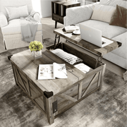 36"/40" Lift Top Coffee Table Wood with Charging Station