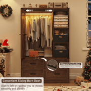 3 Doors Armoire Wardrobe Closet
