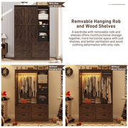 3 Doors Armoire Wardrobe Closet