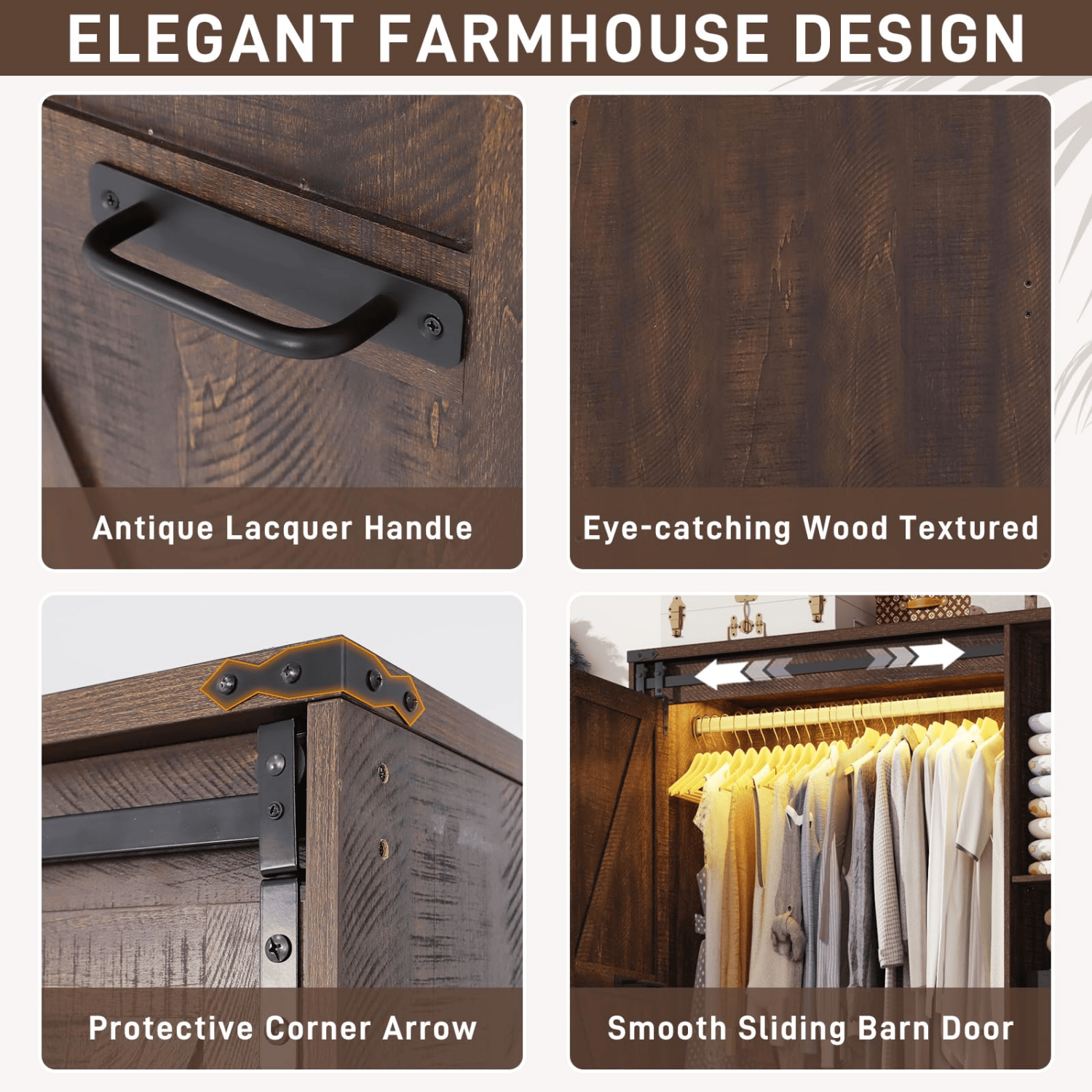 3 Doors Armoire Wardrobe Closet