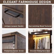 3 Doors Armoire Wardrobe Closet