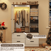 3 Doors Armoire Wardrobe Closet