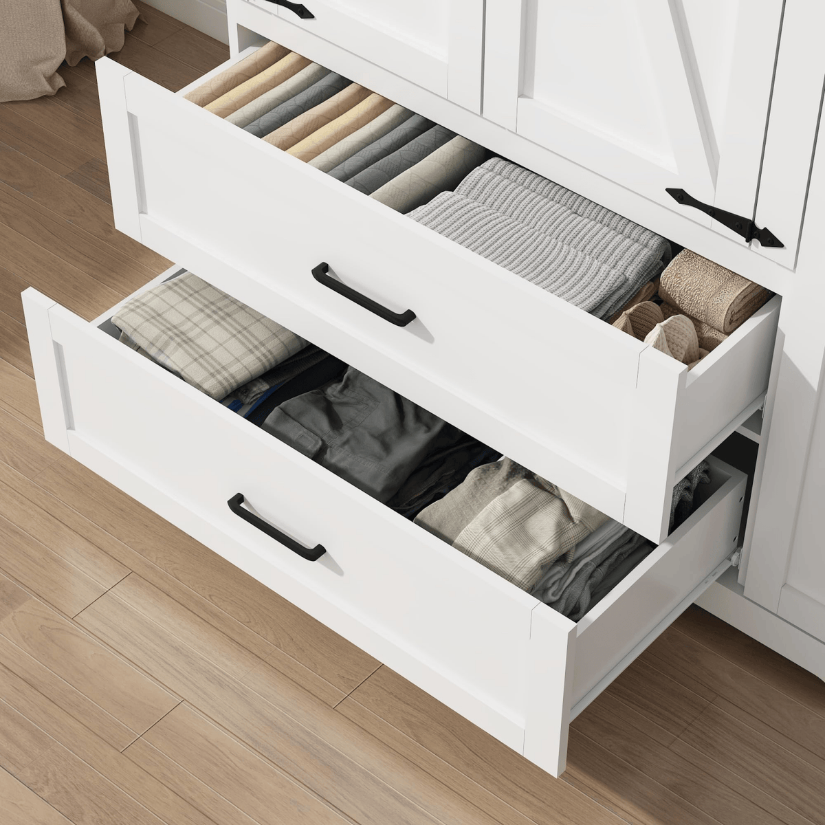 3 Doors Armoire Wardrobe Closet