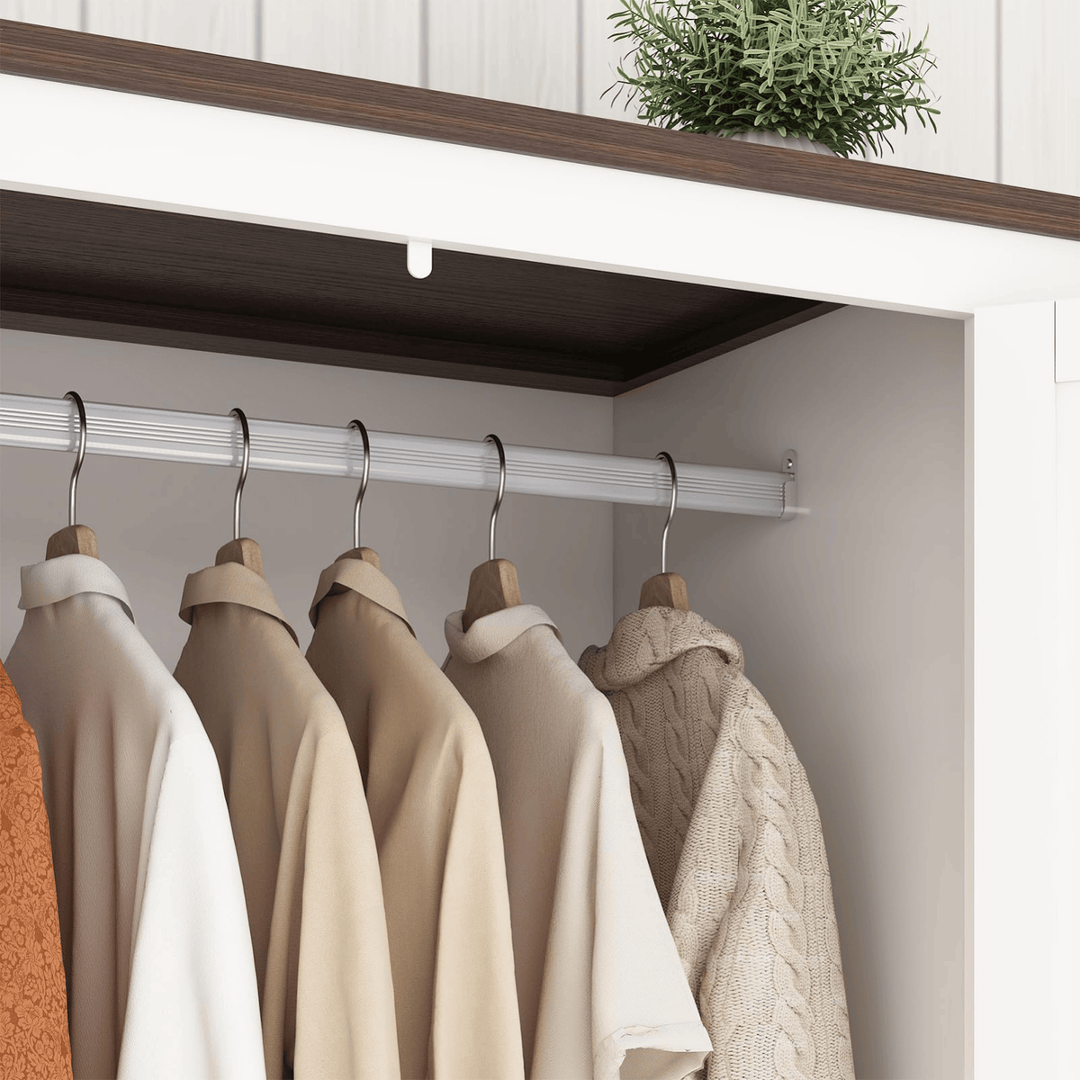 3 Doors Armoire Wardrobe Closet