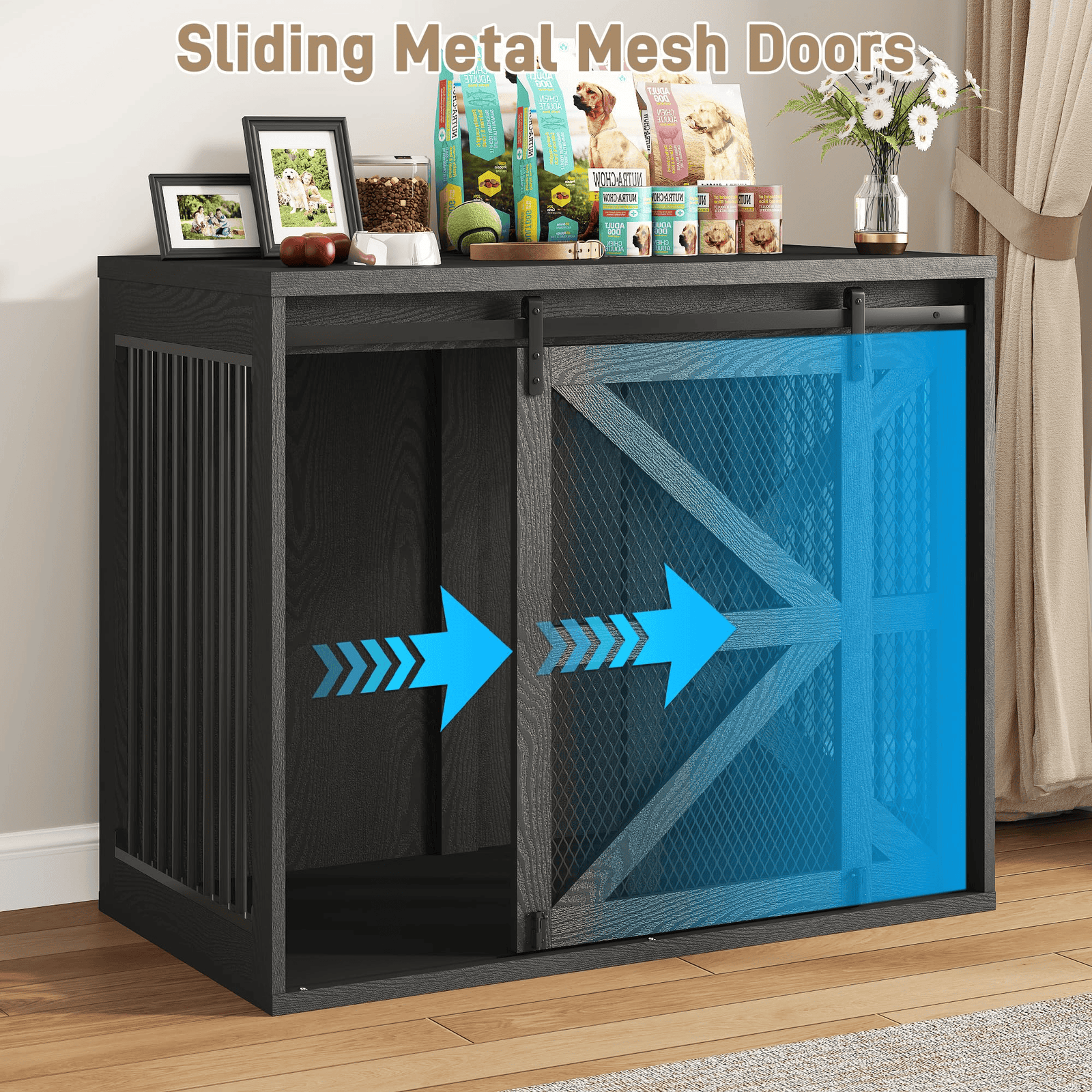 47" Dog Crate Furniture for Large Dogs