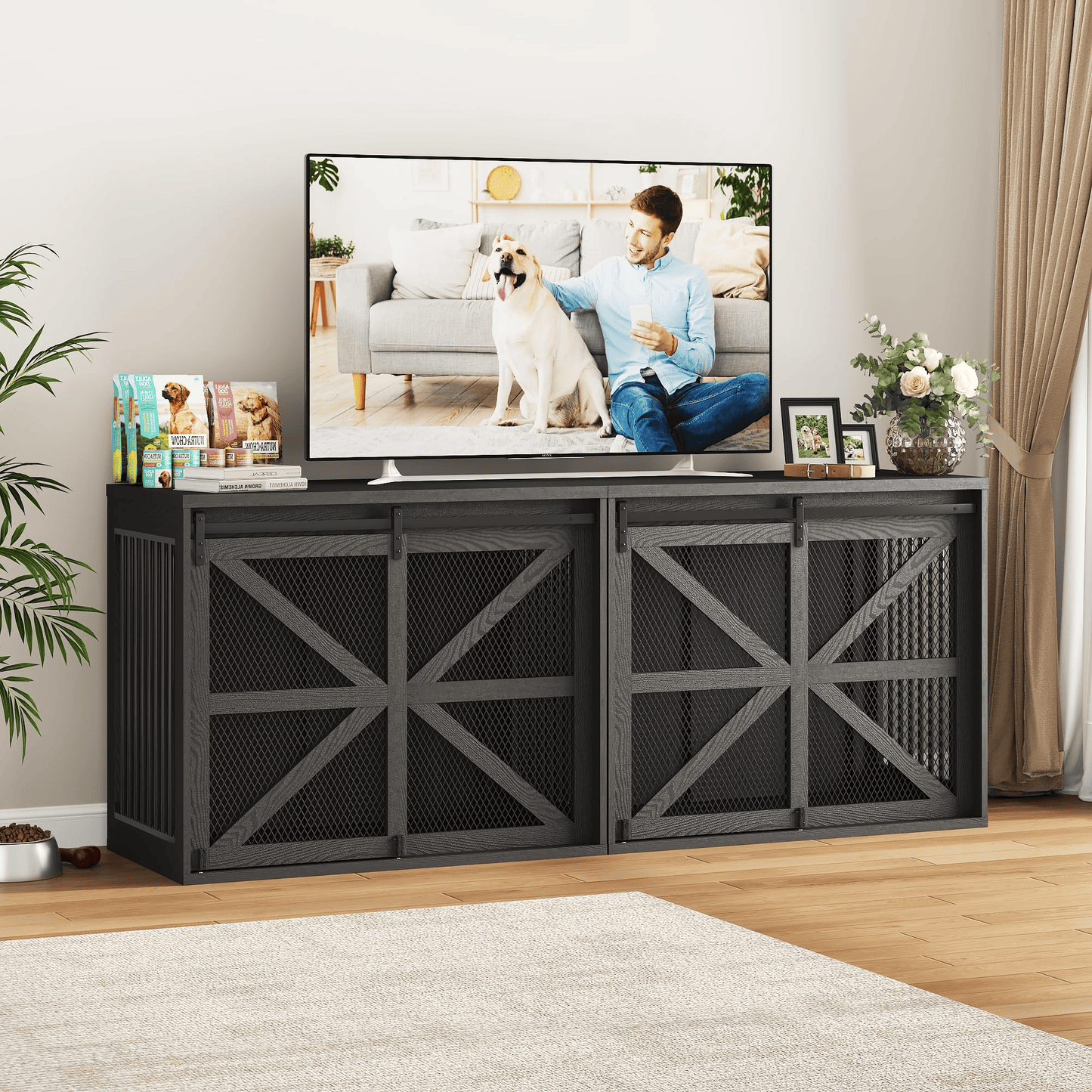 47" Dog Crate Furniture for Large Dogs