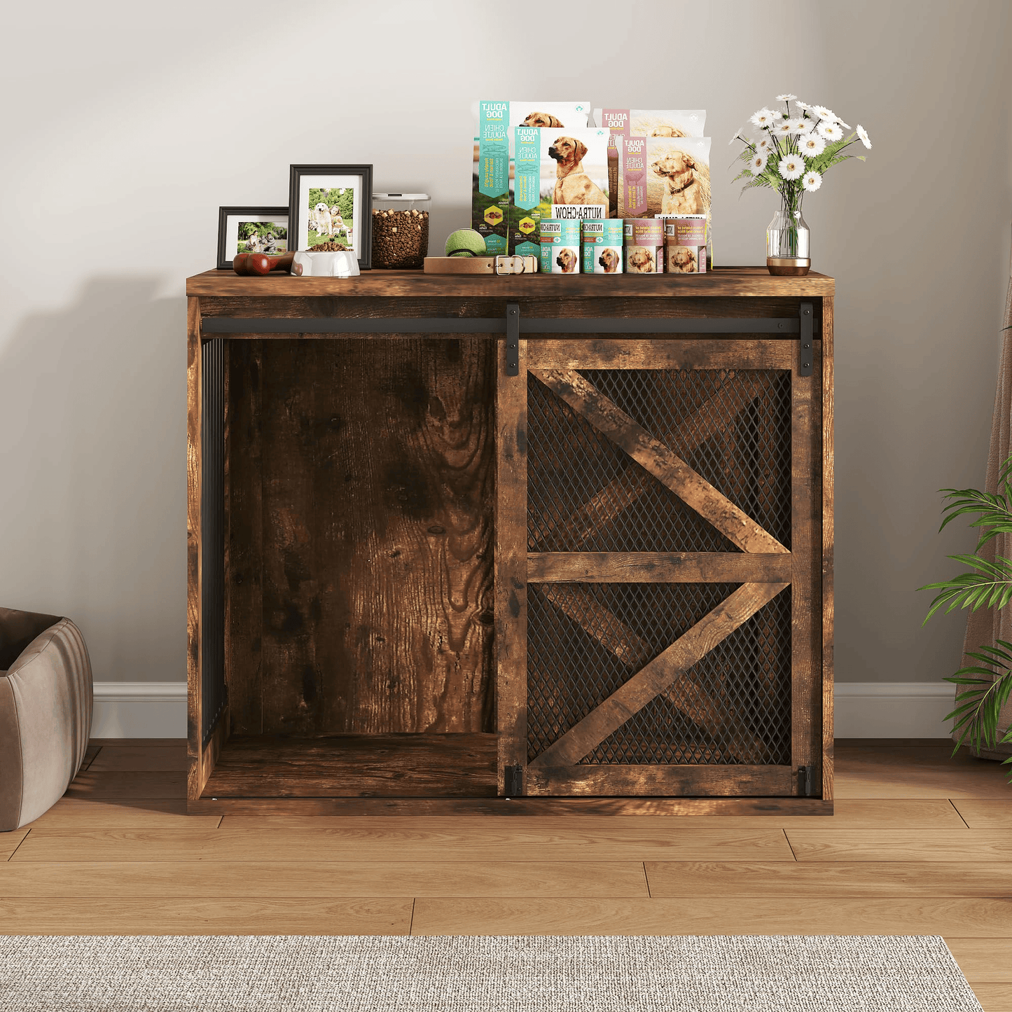 47" Dog Crate Furniture for Large Dogs