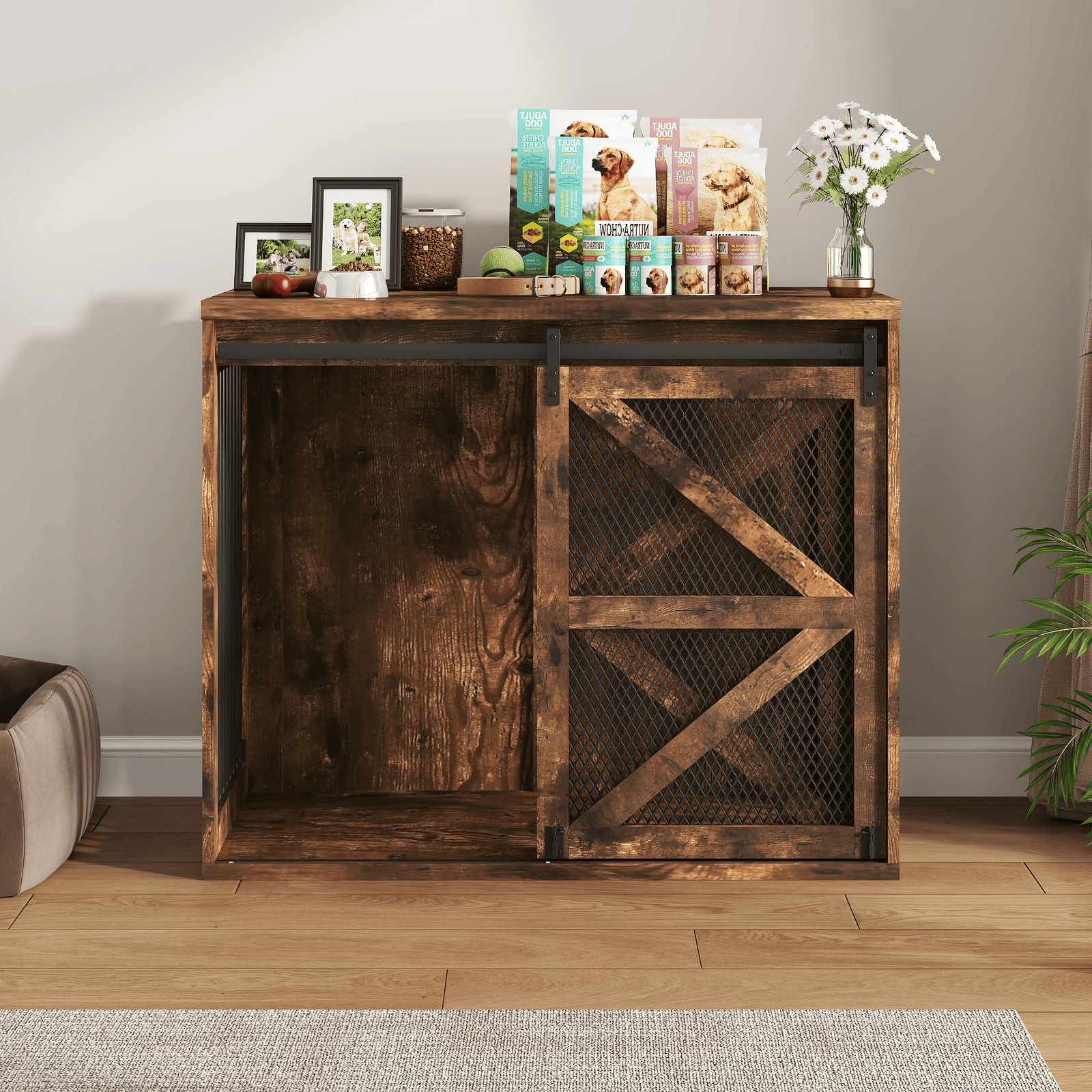 47" Dog Crate Furniture for Large Dogs