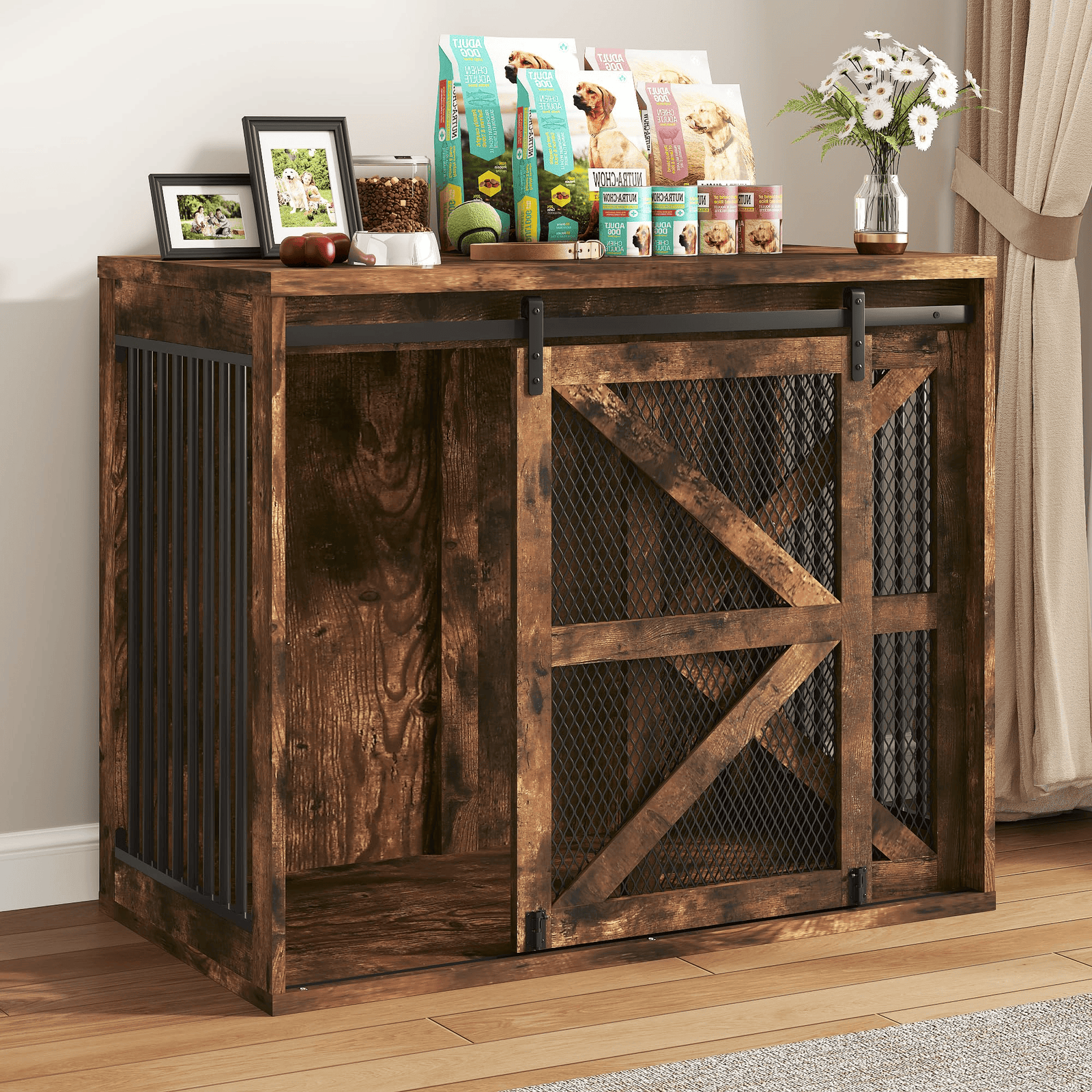 47" Dog Crate Furniture for Large Dogs