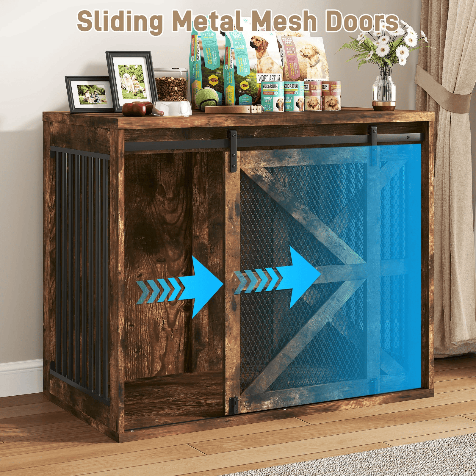 47" Dog Crate Furniture for Large Dogs