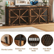 47" Dog Crate Furniture for Large Dogs