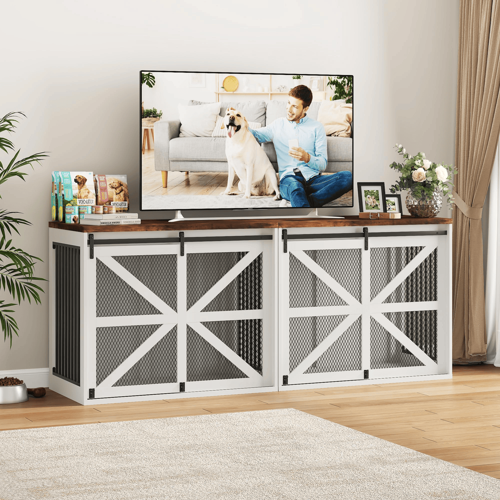 47" Dog Crate Furniture for Large Dogs