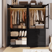 4 Doors Armoire Wardrobe Closet
