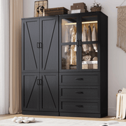 4 Doors Armoire Wardrobe Closet