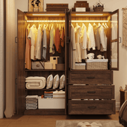 4 Doors Armoire Wardrobe Closet