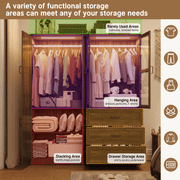 4 Doors Armoire Wardrobe Closet