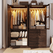 4 Doors Armoire Wardrobe Closet