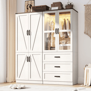 4 Doors Armoire Wardrobe Closet