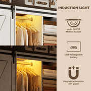 4 Doors Armoire Wardrobe Closet Freestanding
