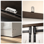4 Doors Armoire Wardrobe Closet Freestanding