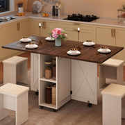 5 PCS Rectangle Folding Table Set for 4-6
