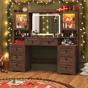 60" Makeup Vanity Desk with LED Mirror