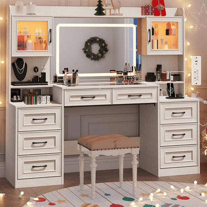 62" Large Farmhouse Makeup Vanity Desk