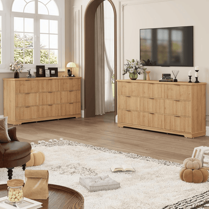 63inch Dresser with Large 9 Drawer Dresser