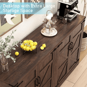 65 Inch Sideboard Buffet Cabinet with Storage