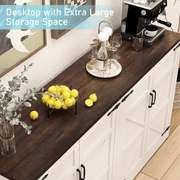 65 Inch Sideboard Buffet Cabinet with Storage